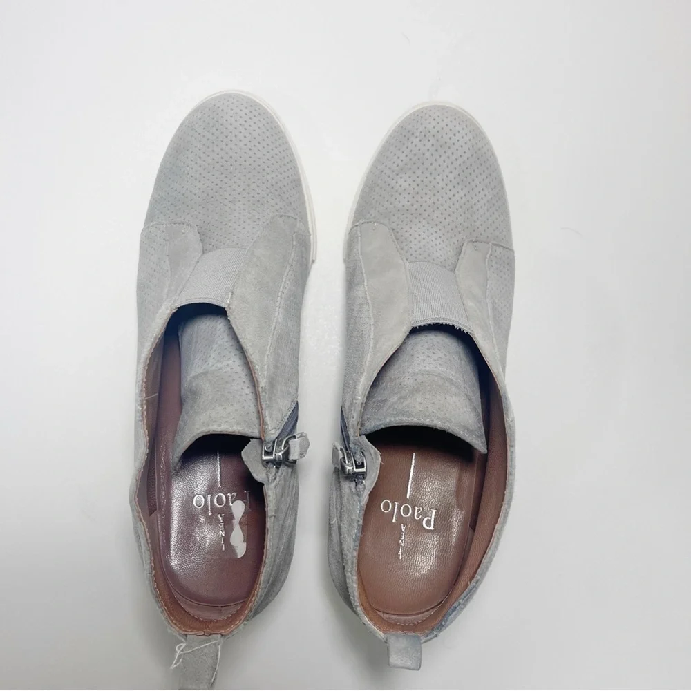 Linea Paolo Felicia Wedge Sneakers Gray Size 9